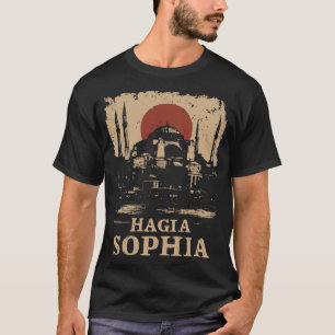 Vintage Hagia Sophia Istanbul Landmark Art T-Shirt