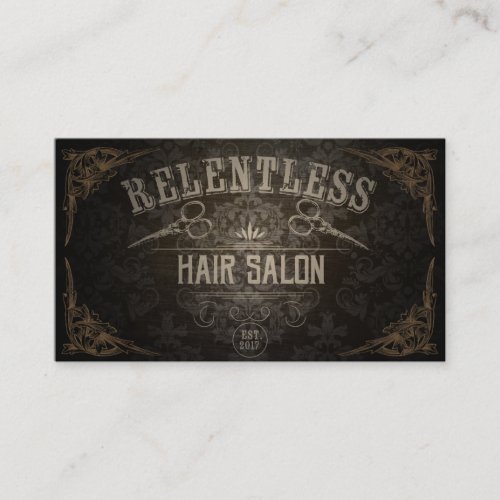 Vintage Hair Salon Custom Logo Appointment