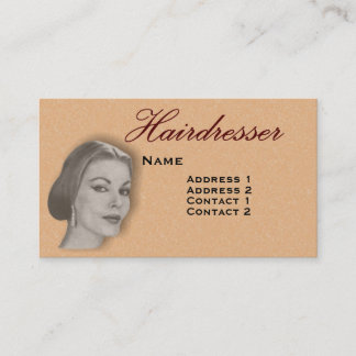 Vintage Hairdressers Profile Business Card #22 2