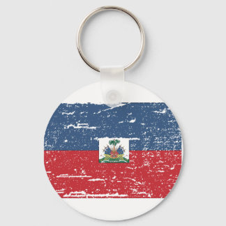 Vintage Haiti Flag Keychain