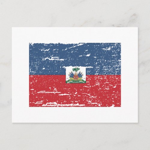 Vintage Haiti Flag Postcard