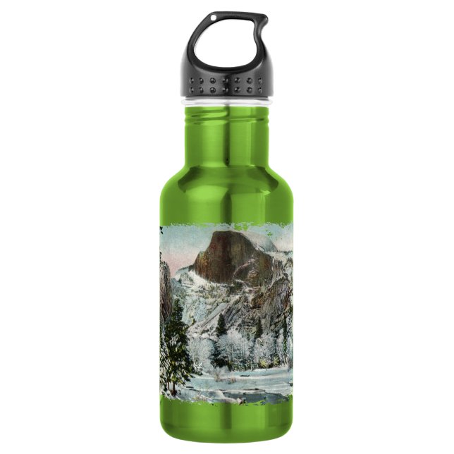 Vintage Half Dome Stainless Steel Water Bottle (Front)