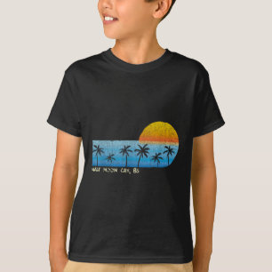 Vintage Half Moon Cay, Bs Palm Trees & Sunset T-Shirt