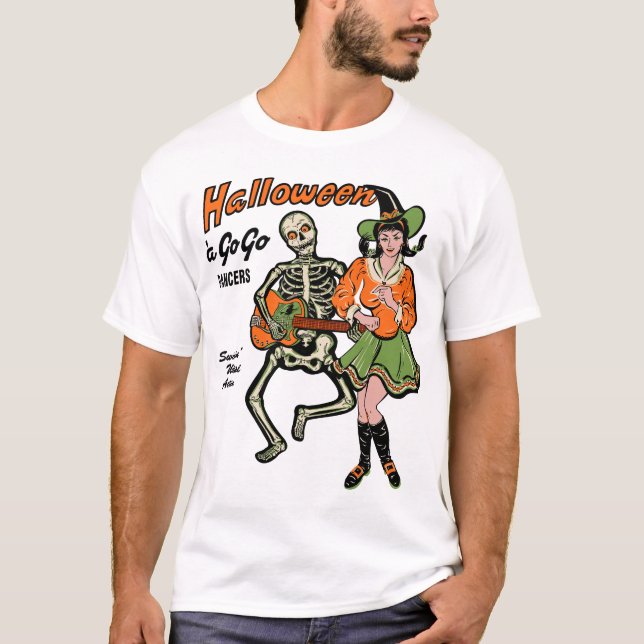 Vintage Halloween A Go-Go Dancers Shirt (Front)