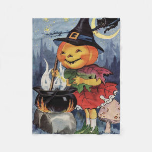 Vintage Halloween - A Spooky Brew Fleece Blanket
