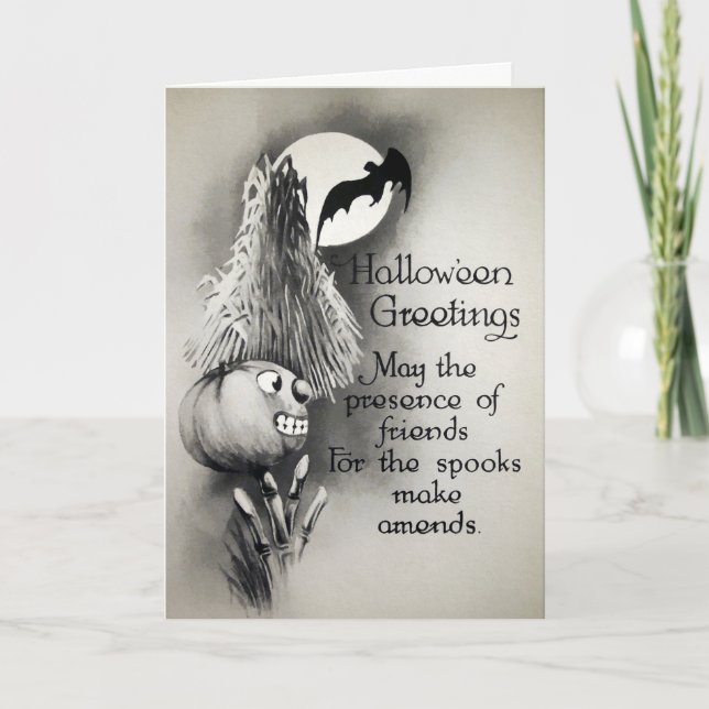 Vintage Halloween Amends Card   (Front)