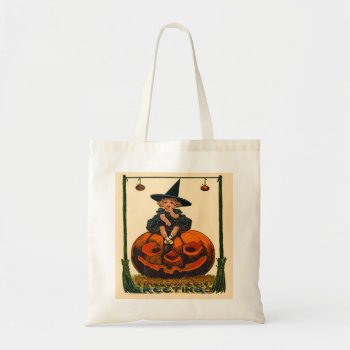 Vintage Halloween Art Budget Tote by mrcountscary at Zazzle