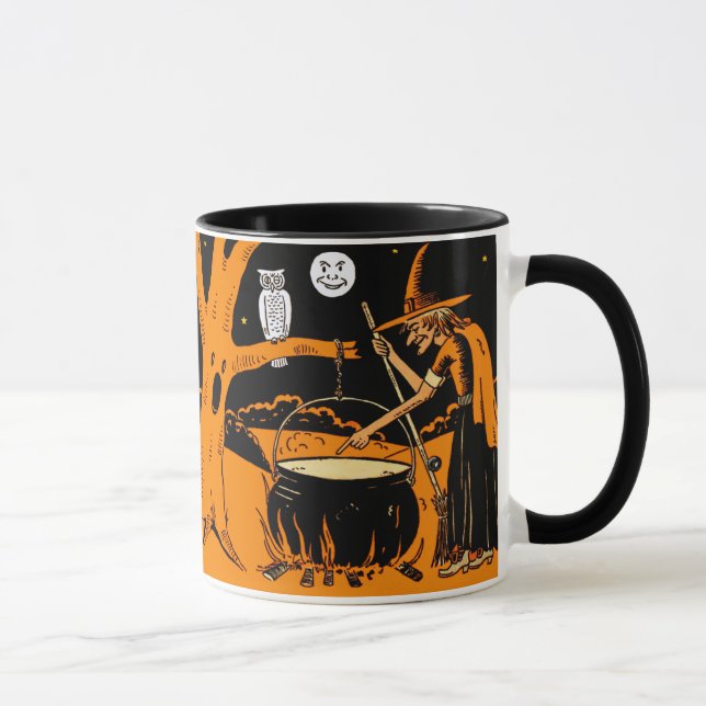 Vintage Halloween Art Mug (Right)