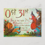 Vintage Halloween Art Postcard<br><div class="desc">Vintage Halloween Art Postcard</div>