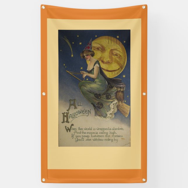 Vintage Halloween Banner (Vertical)