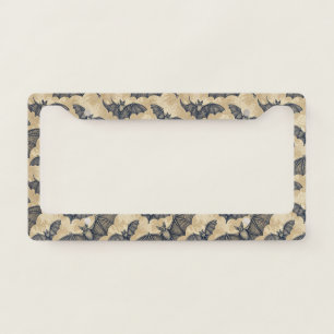 Vintage Halloween Bats License Plate Frame