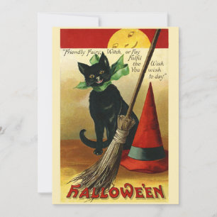 Vintage Halloween Black Cat