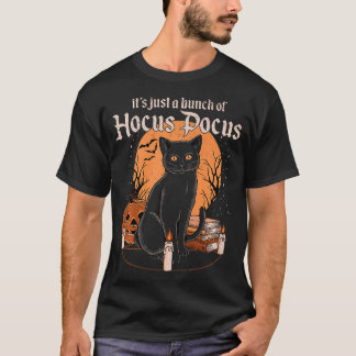 Vintage Halloween Black Cat Its Just A Bunch Of  T-Shirt