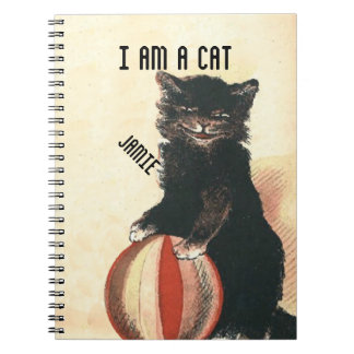 Vintage HALLOWEEN Black Cat Notebook