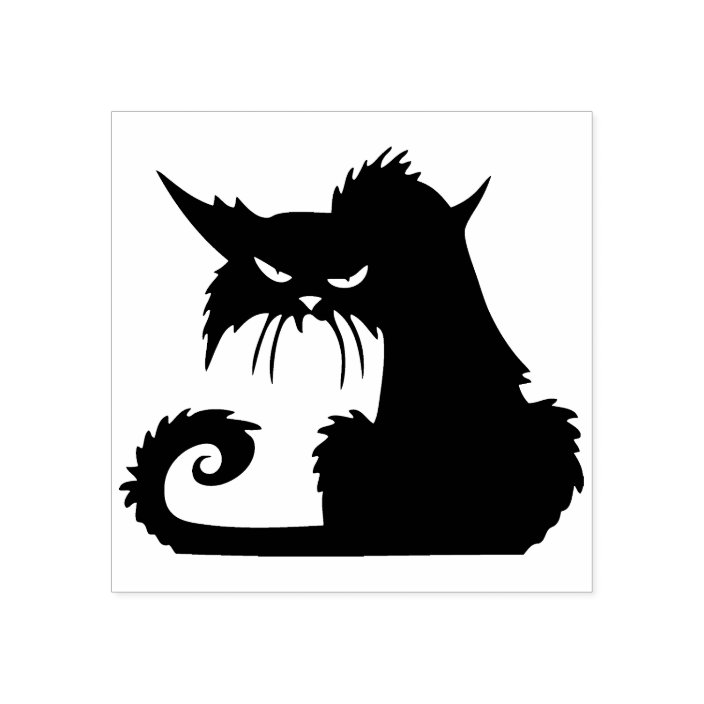 Vintage Halloween Black Cat Stamp Zazzle Com