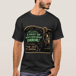 Vintage Halloween Black Cat T-Shirt