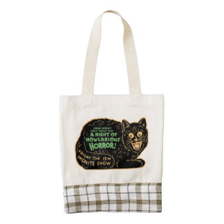 Vintage Halloween Black Cat Zazzle HEART Tote Bag