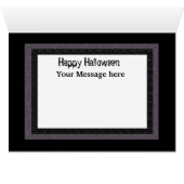 Vintage Halloween black cats add message card (Inside Horizontal (Bottom))