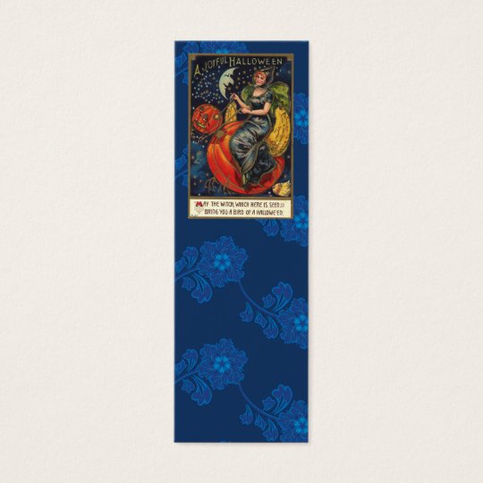 Vintage Halloween bookmark Mini Business Card