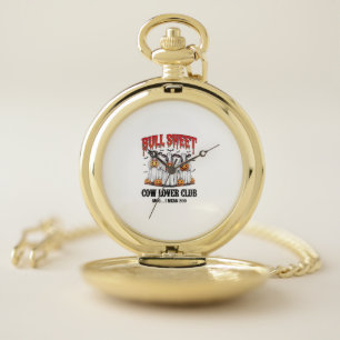 Vintage Halloween Bull Sheet Pocket Watch