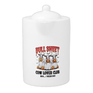 Vintage Halloween Bull Sheet Teapot
