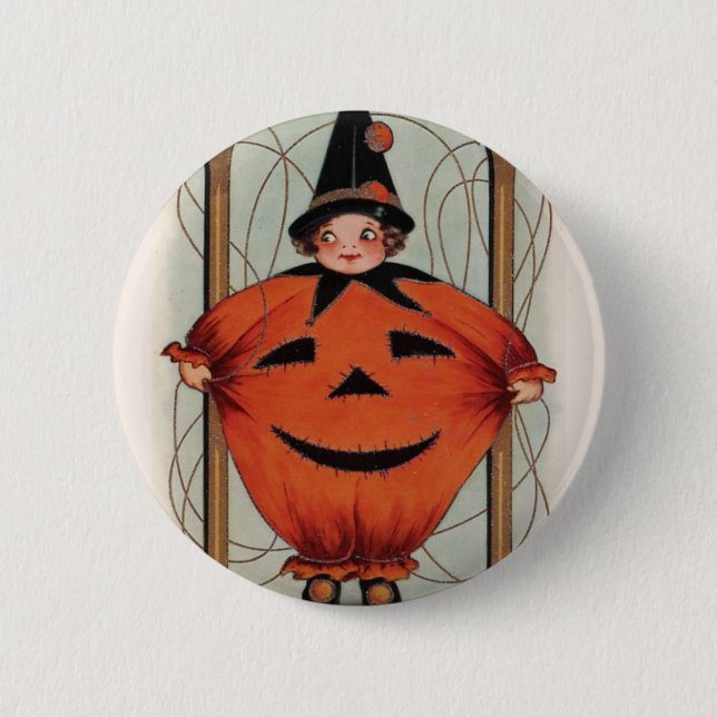 Vintage Halloween Button (Front)