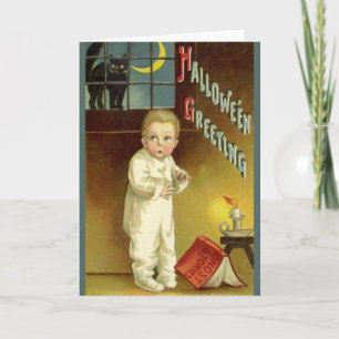 Vintage Halloween by Ellen Clapsaddle, Ghost Story Card