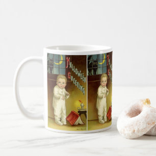 Vintage Halloween by Ellen Clapsaddle, Ghost Story Coffee Mug