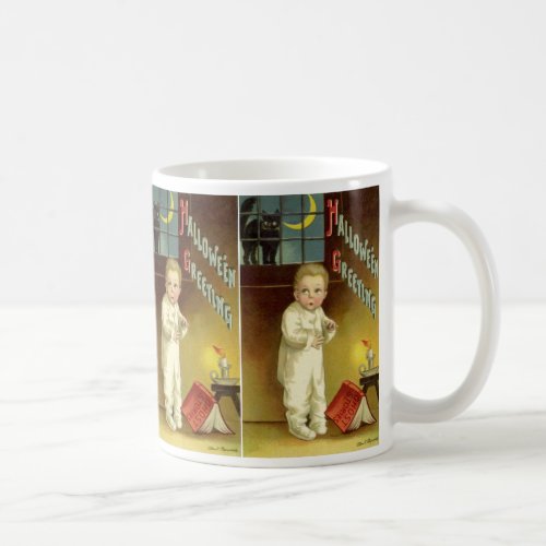 Vintage Halloween by Ellen Clapsaddle Ghost Story Coffee Mug