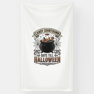 Vintage Halloween Candy Countdown Shirt Design_1 Banner