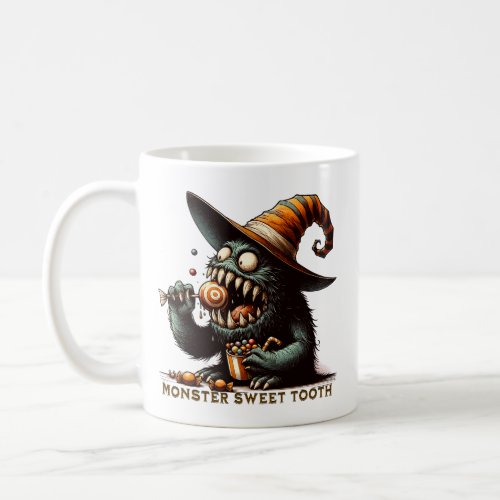 Vintage Halloween Candy Monster Coffee Mug