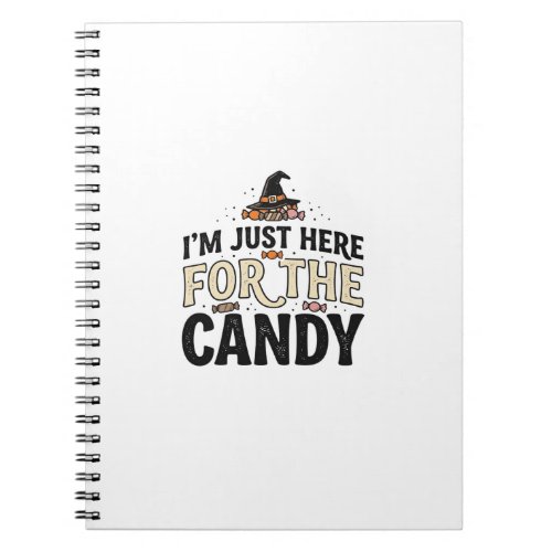 Vintage Halloween Candy Witch Hat Shirt Design_1 Notebook