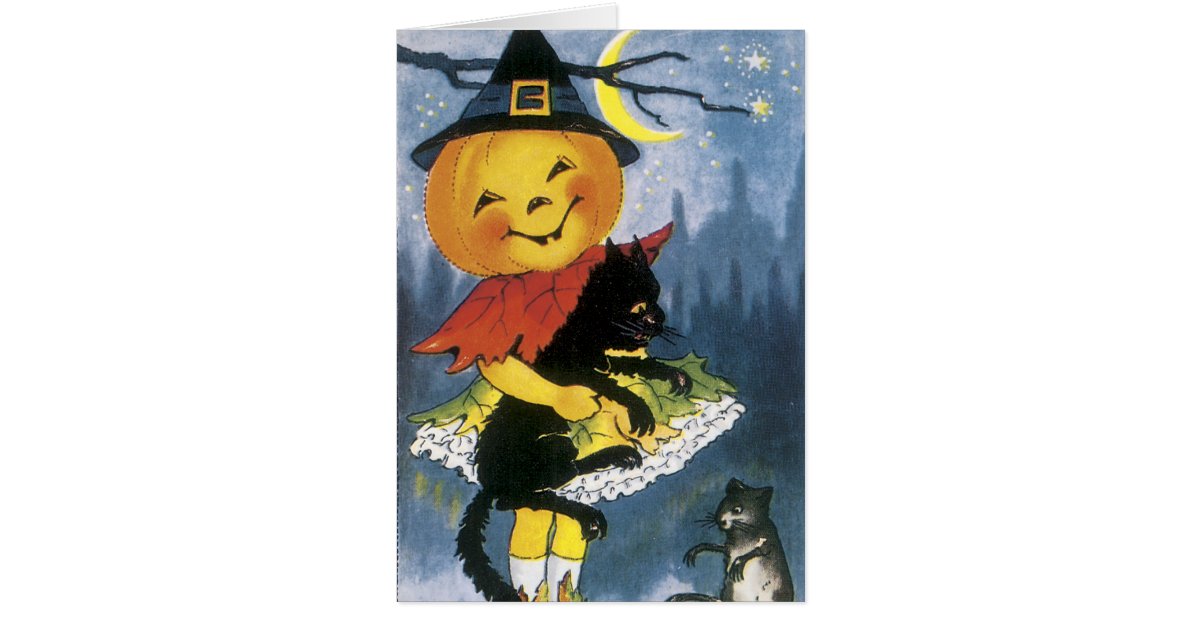 Vintage Halloween Card | Zazzle