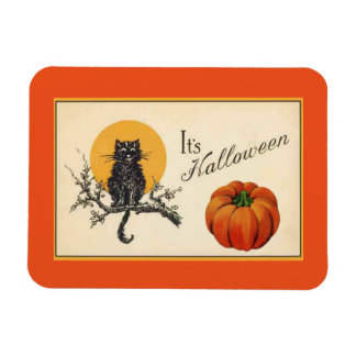 Vintage Halloween Cat Magnet