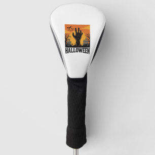 Vintage Halloween Cemetery Zombie Hand Shirt Desig Golf Head Cover