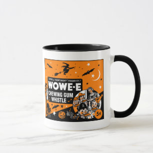 Vintage Halloween Chewing Gum Whistle Mug