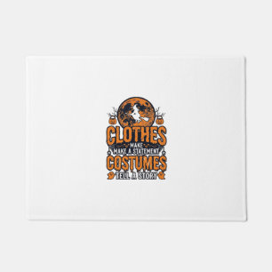 Vintage Halloween Clothes Costume Statement Shirt_ Doormat