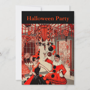Vintage Halloween Costume Party Invitation