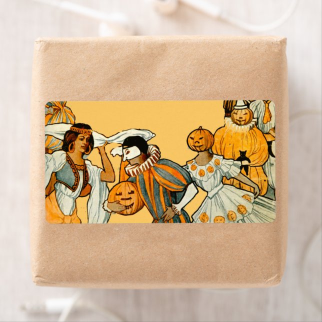 Vintage Halloween Costume Party Label (Insitu)