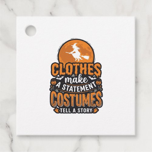 Vintage Halloween Costume Statement Shirt Design_1 Favor Tags