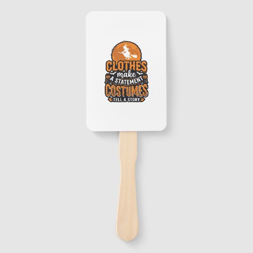 Vintage Halloween Costume Statement Shirt Design_1 Hand Fan