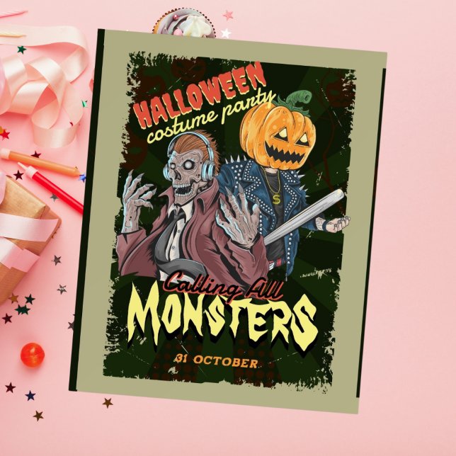 Vintage Halloween Costume theme Birthday Party Foam Board (Creator Uploaded)