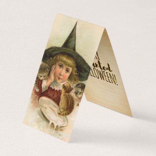 vintage Halloween cutie _funny quote Business Card