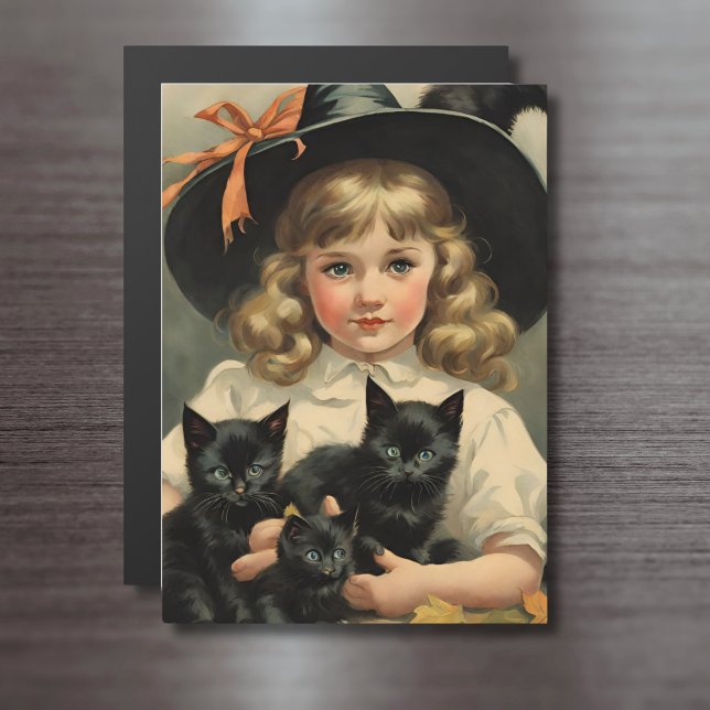 vintage Halloween cutie no3  - magnetic card (Creator Uploaded)