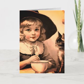vintage Halloween cutie no4 -funny quote