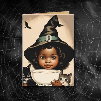 vintage Halloween cutie no5 -funny quote