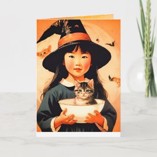 vintage Halloween cutie no6 -funny quote