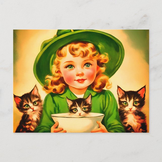 vintage Halloween cutie no9 Postcard (Front)