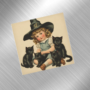 vintage Halloween cutie no 2 - magnetic card