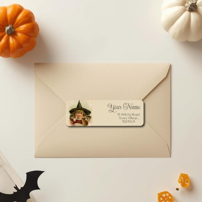 Vintage Halloween cutie  -personalized Label (Creator Uploaded)